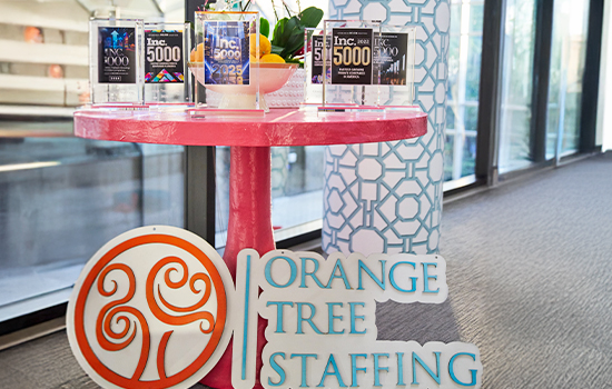 Inside the Orange Tree Staffing office in Florida.