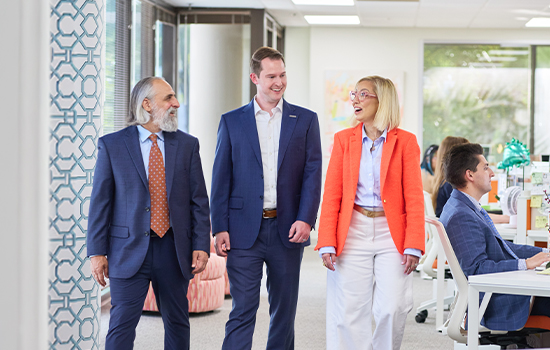 Craig Smith, Chief Operations Manager, Orange Tree Staffing; Robert Suchor, Truist Relationship Manager; Mardly R. Smith, President, Orange Tree Staffing