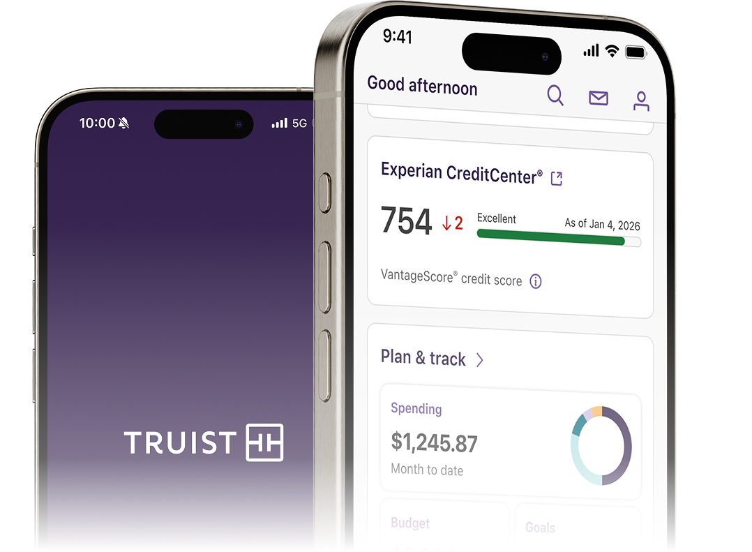 Image of Truist mobile app.