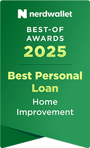 Nerdwallet Best-of awards 2025. Best Personal Loan: Home Improvement.