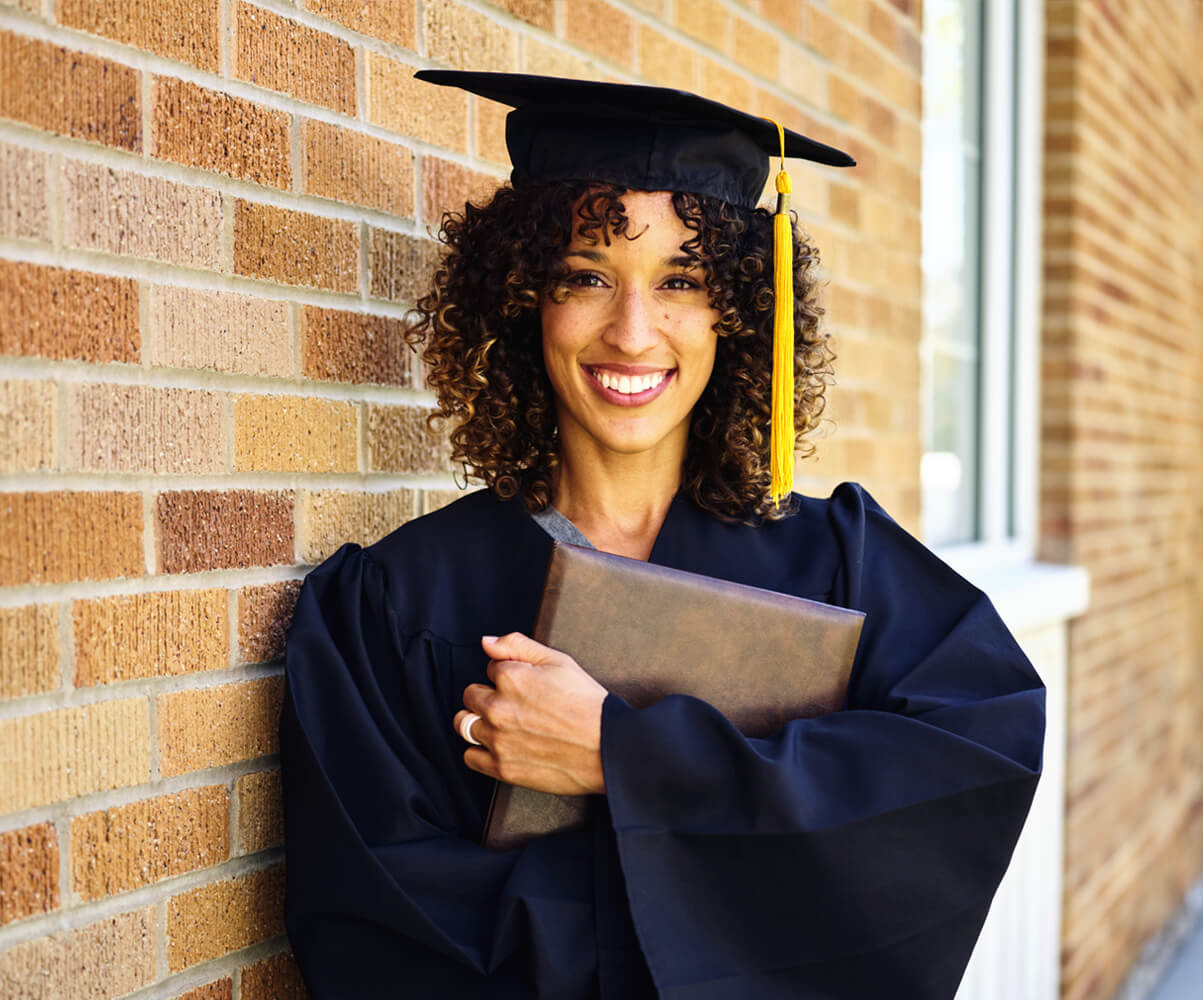 woman at graduation